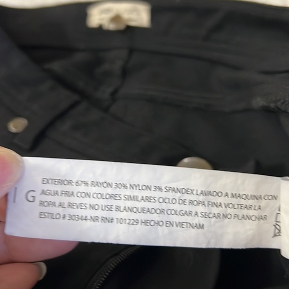 Ashley Classics Women's Mid Rise Skinny Fit Black Pants - Picture 9 of 9